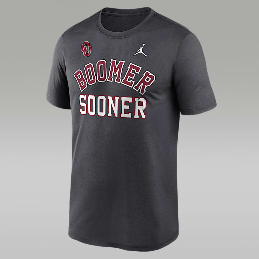 Oklahoma Sideline Legend Men's Jordan Brand Dri-FIT College T